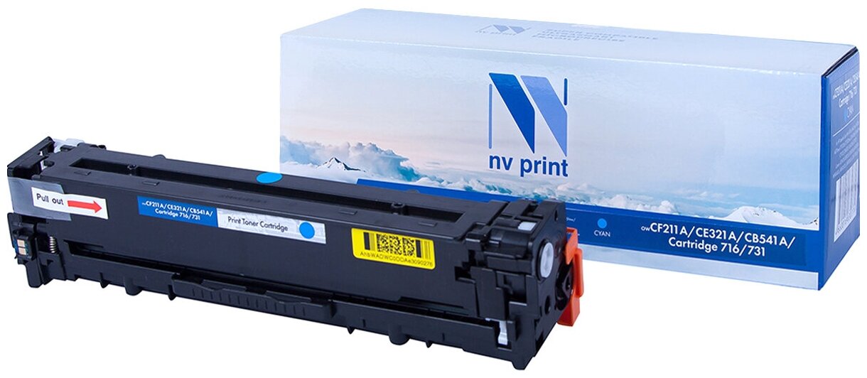 Лазерный картридж NV Print NV-CF211A, CE321A, CB541A для HP LaserJet Color Pro M251n, M251n (совместимый, голубой, 1600 стр.)