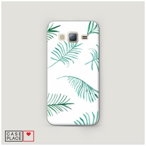 фото Чехол пластиковый samsung galaxy j3 2016 листики case place