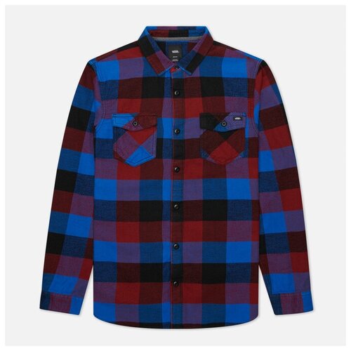 фото Мужская рубашка vans box flannel синий , размер s