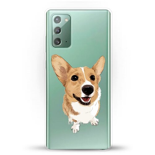 фото Силиконовый чехол хороший корги на samsung galaxy note 20 andy & paul