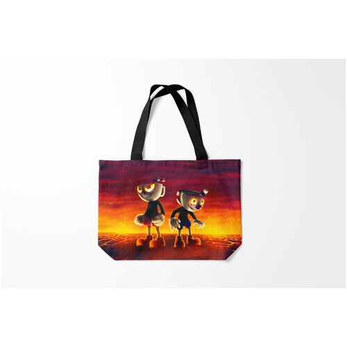 фото Сумка-шоппер / 46х35 см / геймерам / cuphead devilhead burnettie