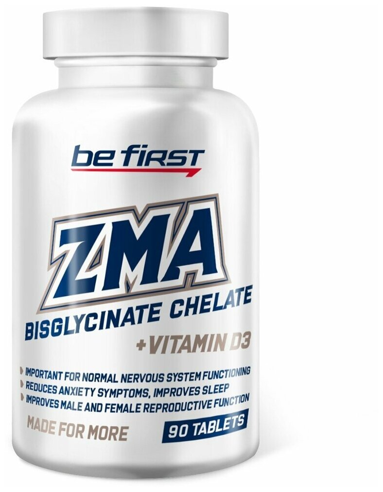 Be First ZMA Chelate + vitamin D3 90 табл (Be First)