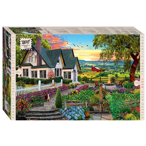 Пазл Step puzzle Вид с вершины холма Romantic Travel (79160), 1000 дет., 60х48х48 см, разноцветный