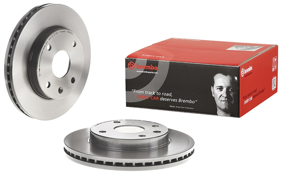 BREMBO 09.9483.11 (09948311 / 96264591 / 96328338) диск тормозной передн. с уф покрытием Chevrolet (Комплект 2 штуки)