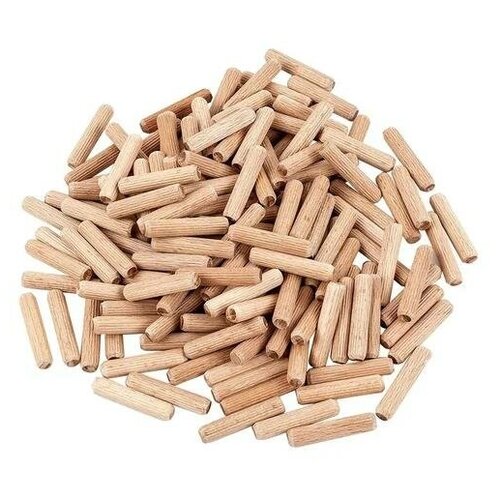 Шкант мебельный 8*30 мм с насечкой, бук, 500 шт.