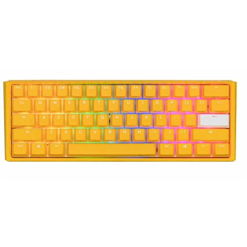 Игровая механическая клавиатура Ducky One 3 Mini Yellow переключатели Cherry MX RGB Speed Silver, русская раскладка