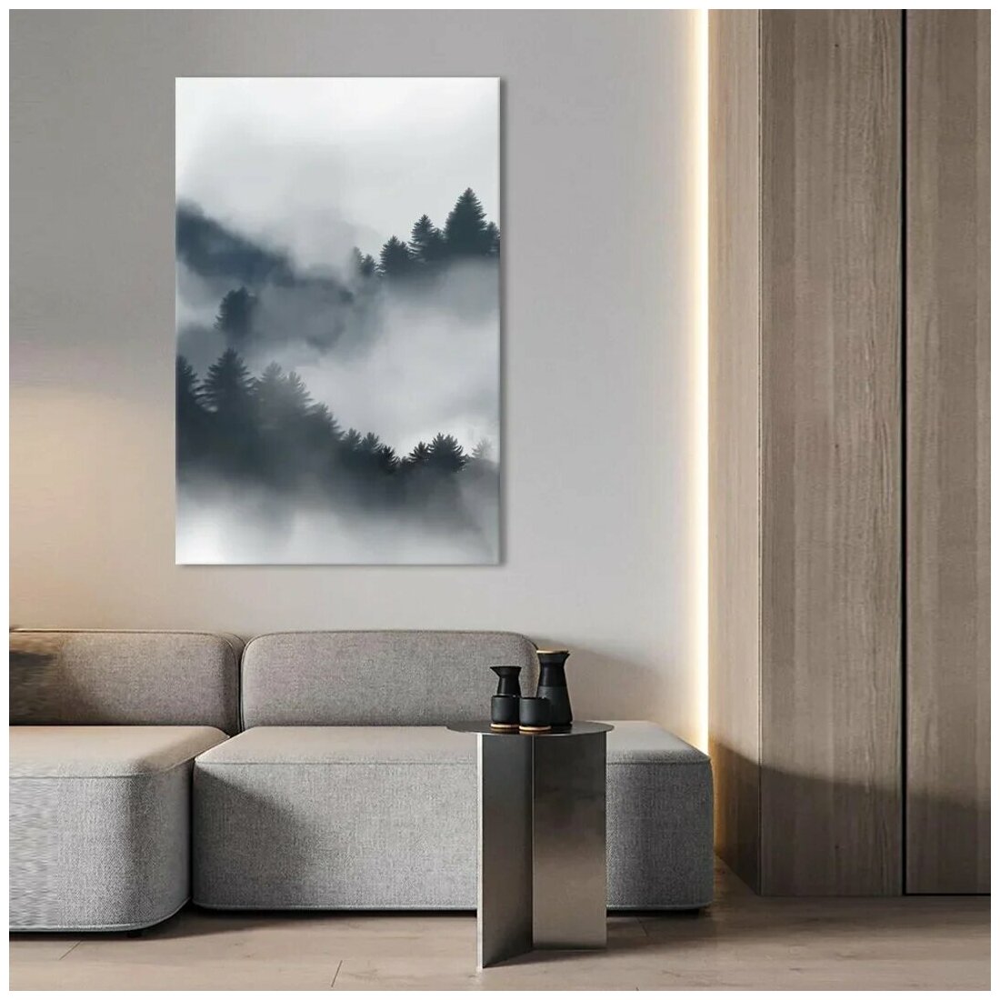 Картина интерьерная на холсте Art. home24 Туман, 60 x 90