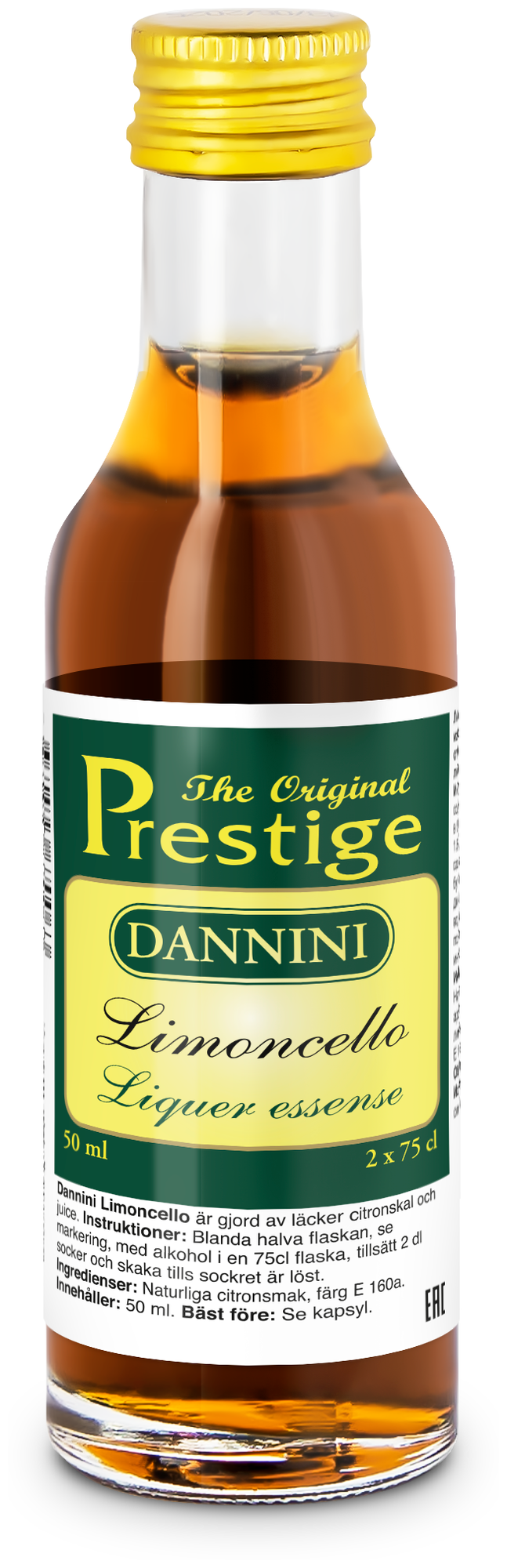 Эссенция для самогона Prestige DANNINI Limoncello ароматизатор пищевой для спирта, водки "Лимончелло" 50мл