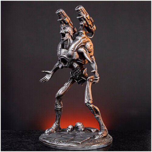 Ревенант металлическая фигурка коллекционная роспись \ Revenant collector's edition painted figure из серии игр Doom Eternal