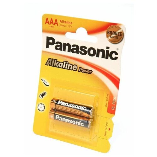 Элемент питания Panasonic Alkaline Power LR03APB/2BP LR03 BL2, 24шт щелочные батарейки alkaline power c lr14reb 2bp