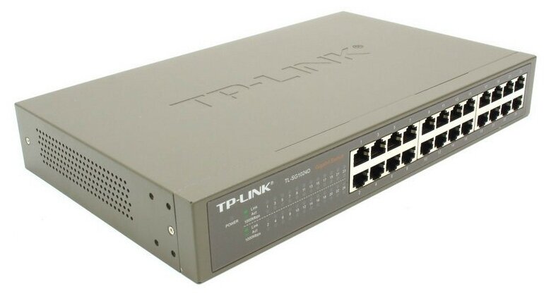 TP-Link TL-SG1024D Коммутатор 24-port Gigabit Switch, Компактный 11,6"