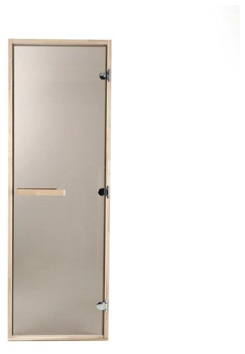 Дверь для бани и сауны "Классика", бронза, размер коробки 200 х 67 см, 6мм - фотография № 1