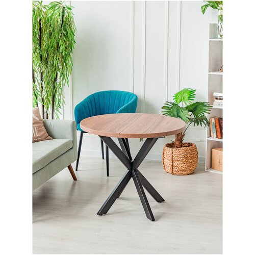 Стол Card &loft S-201 круглый, подстолье- металл, цвет 