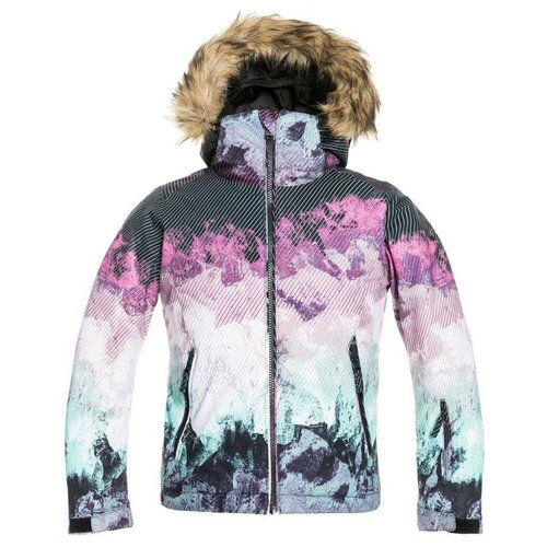 Куртка сноубордическая детская Roxy Jet Ski - Snow Jacket for Girls True Black Pokhara Girl (Возраст:8)