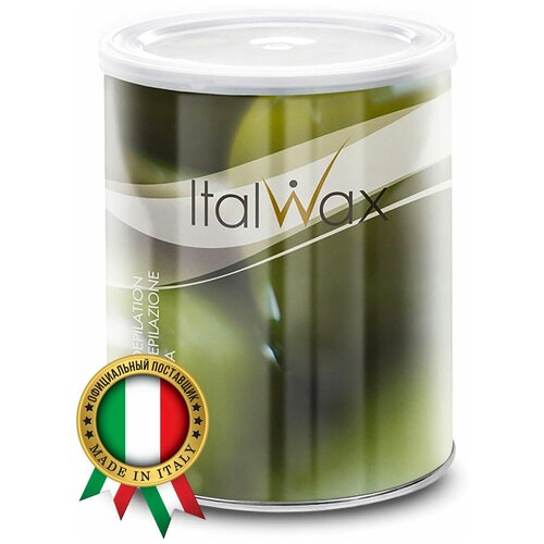 ItalWax Теплый воск Олива в банке 800 мл 885 г олива воск теплый шоколад в банке wordepil 800 мл испания