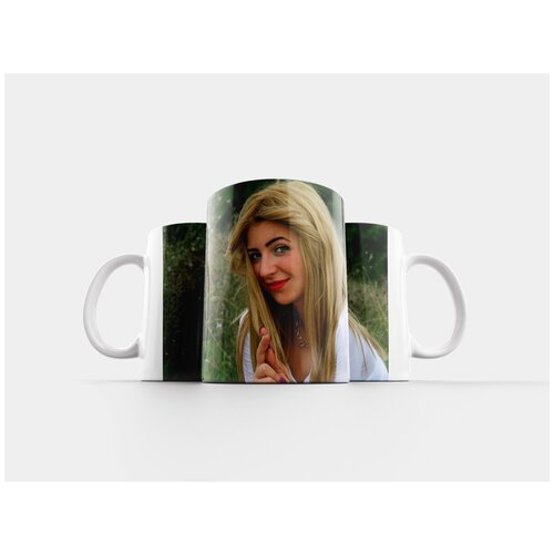 фото Кружка "лицо, портрет, блондинка" 320 мл lotsprints