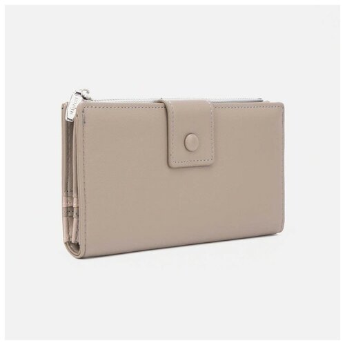 фото Кошелёк на кнопке, цвет бежевый нет бренда