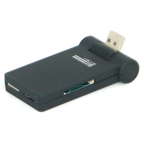 Картридер с 4 слотами и разъемом USB, KS-is