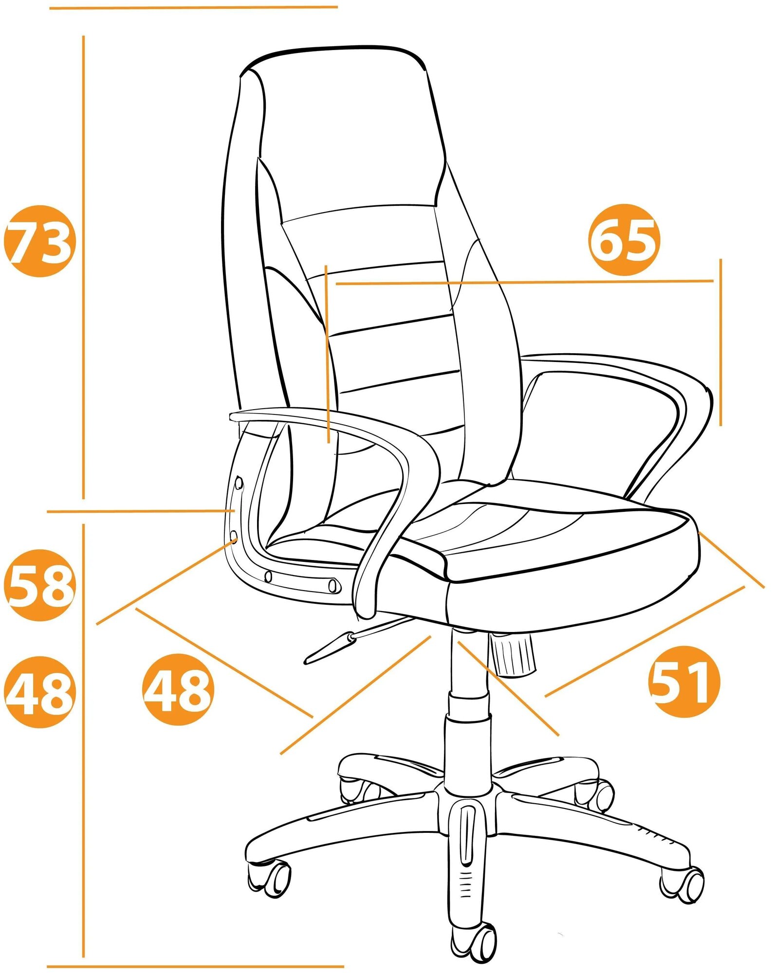 Компьютерное кресло TetChair Интер офисное, обивка: искусственная кожа/текстиль, цвет: серый/металлик - фотография № 15
