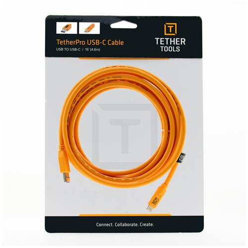 Кабель Tether Tools TetherPro USB 3.0 to USB-C 4.6m Orange