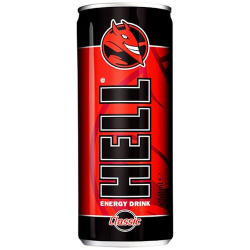 Энергетический напиток HELL Energy Drink Classic, 0.25 л, 24 шт.