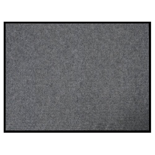 Коврик придверный влаговпитывающий, ребристый, «Стандарт», 90×120 см, цвет серый