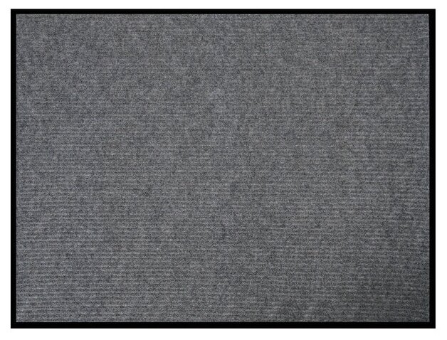 фото Коврик придверный влаговпитывающий, ребристый, «Стандарт», 90×120 см, цвет серый