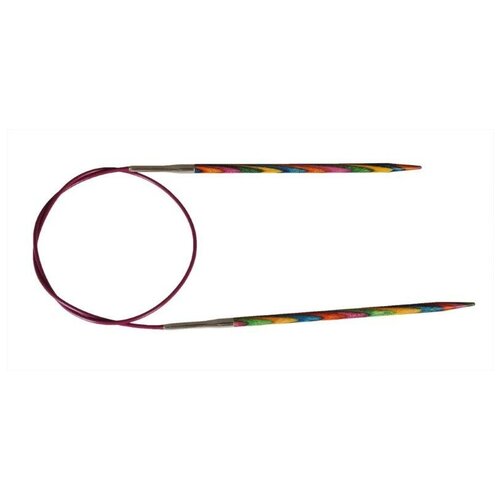спицы knit pro symfonie 20248 диаметр 3 25 мм длина 35 см многоцветный Спицы для вязания Knit Pro круговые, деревянные Symfonie 9мм, 120см, арт.21375