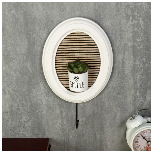 фото Крючок декоративный дерево "кактус в горшочке - smile" 30х18х5 см qwen