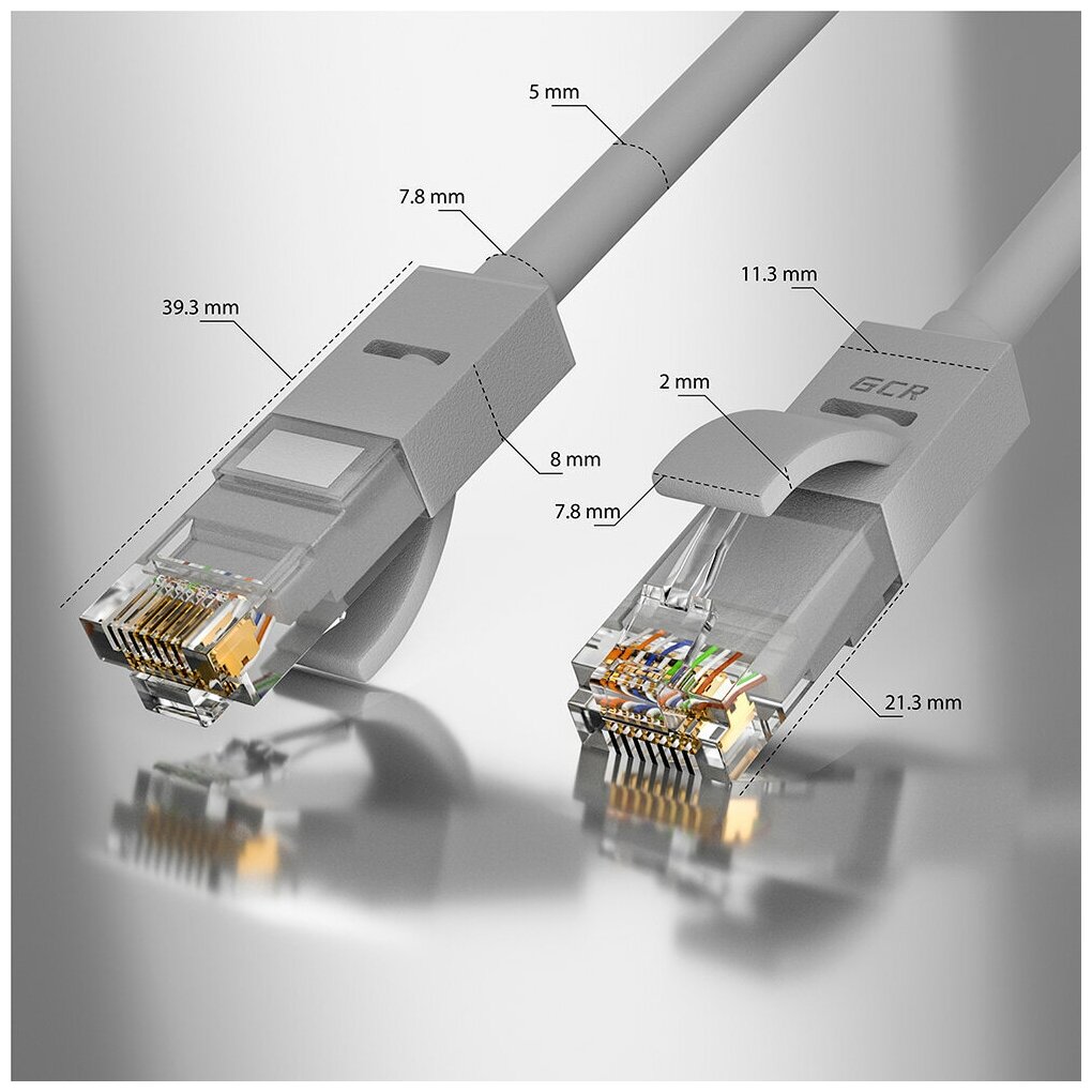 Кабель патч-корд UTP 5e кат. 0,5м. Greenconnect - фото №11