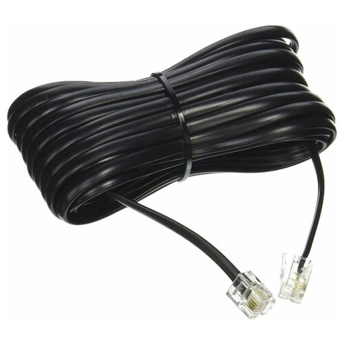 Шнур линейный телефонный LINCOM TLF2210 10м черный