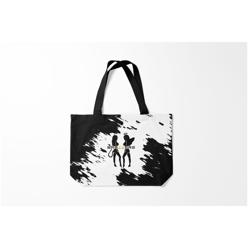 фото Сумка-шоппер / 46х35 см / прикольные надписи / brazzers burnettie