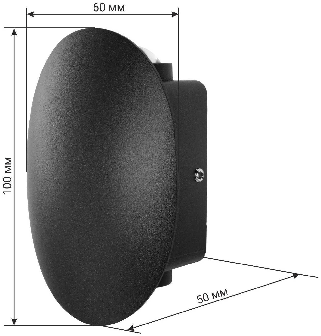 Светильник настенный накладной Nuovo LED, 2Вт, 3000К, IP54, 60х50х100мм, литой алюминий, серый, duwi, 24362 5