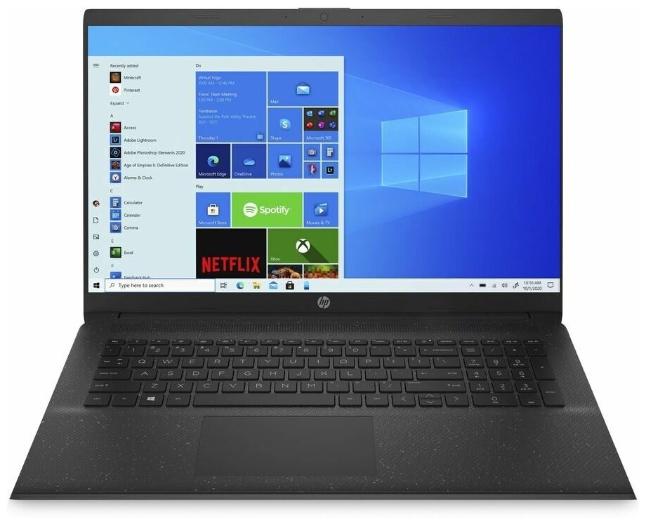 Ноутбук HP 17-cp0071ur 4L5W5EA (AMD Athlon 3020e 1.2GHz/4096Mb/256Gb SSD/AMD Radeon Graphics/Wi-Fi/Bluetooth/Cam/17.3/1600x900/Windows 10)