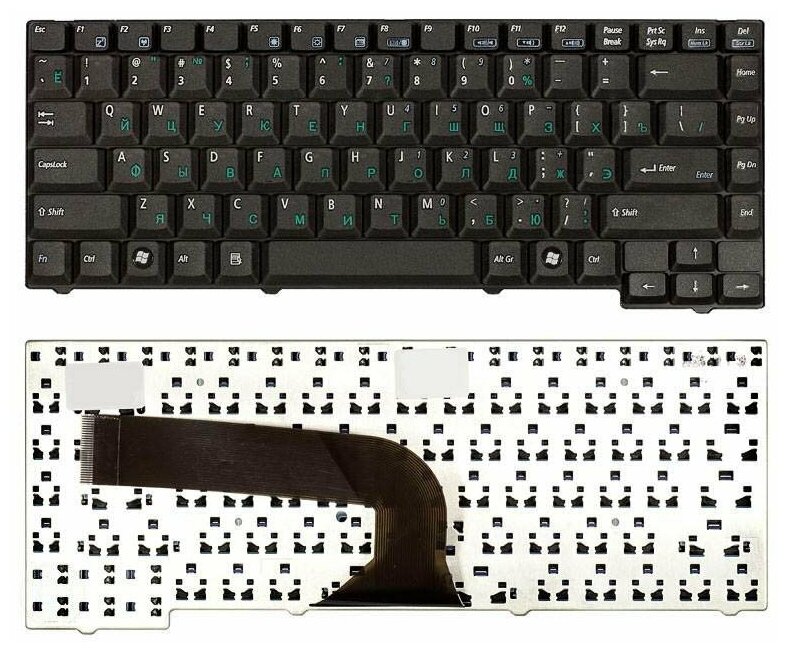 Клавиатура для ноутбука Asus Z94 A9T X50 X51 X58 черная 1170₽