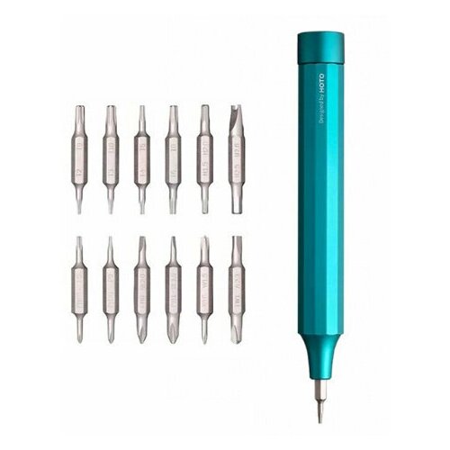 Отвертка Xiaomi Hoto Precision Screwdriver Kit 24 in 1 (QWLSD004) с набором бит (green)