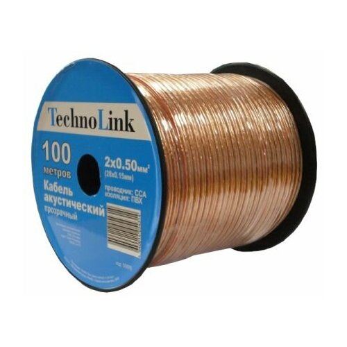 Акустический кабель Technolink 2x0,50 кв. мм 100м (ч/к)