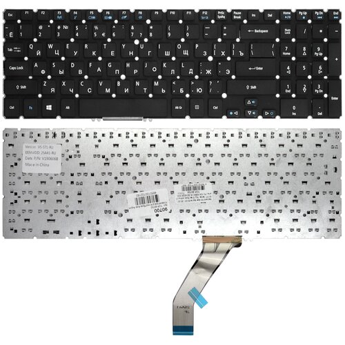 Клавиатура для ноутбука Acer Aspire V5-531, V5-551, V5-571 клавиатура для ноутбука acer aspire v5 531 v5 551 v5 552 v5 571 v5 572 v7 581 v7 582 m3 581