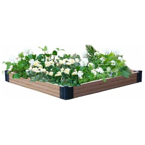 Грядка готовая из ДПК HOLZHOF теплая, 100*100*15 см, 893100