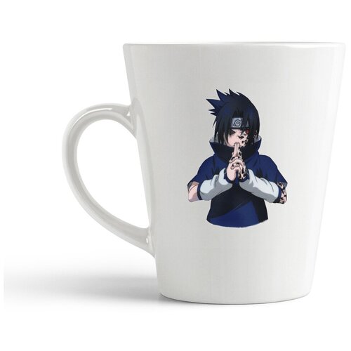 фото Кружка-латте coolpodarok аниме наруто саске naruto saske (мальчик в синей одежде и черными волосами)