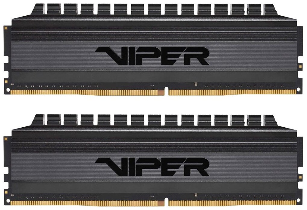 Модуль памяти DIMM DDR4 2x8Gb Patriot Viper 4 Blackout (pvb416g300c6k)