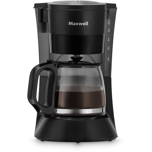 Кофеварка капельная Maxwell MW-1650, черный кофеварка maxwell mw 1657