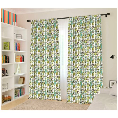 фото Шторы для детской "1001 сова", 145*260 2шт сирень