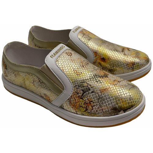 фото Туфли flamingo, размер 35, золотой