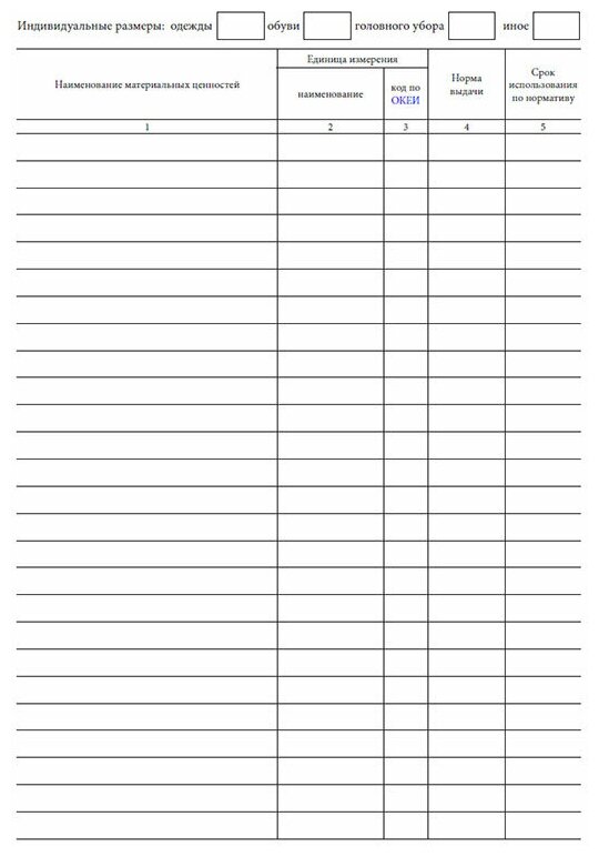 Ф 0504206 карточка учета выдачи имущества в пользование ф 0504206 образец