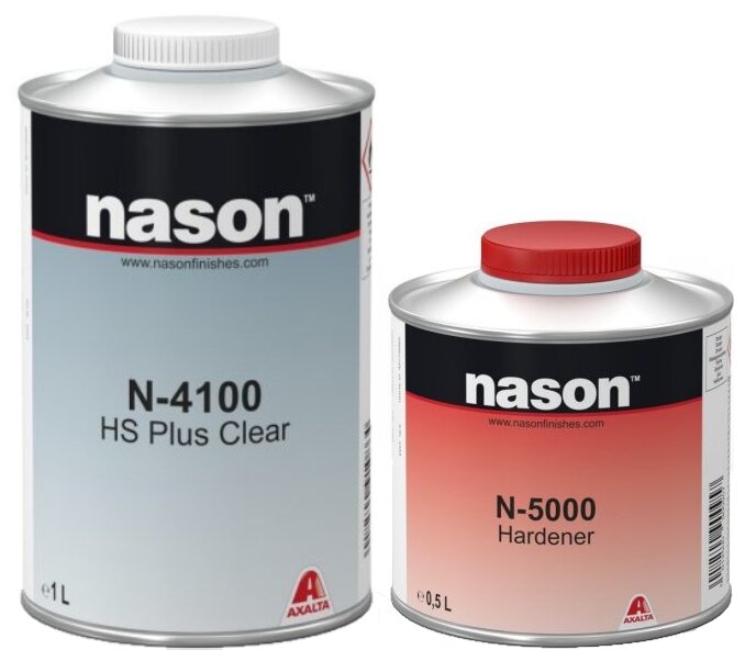 Комплект (лак отвердитель для лака) NASON N-4100 Hs Plus Clear N-5000 2 шт.