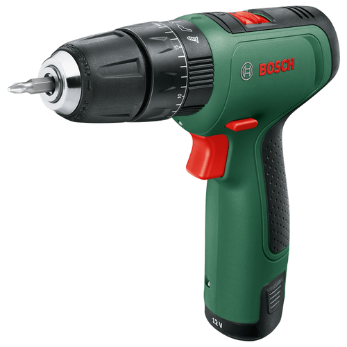 Дрель-шуруповерт Bosch EasyImpact 1200, 2 аккумулятора 12 В, 1,5Aч, 30 Н