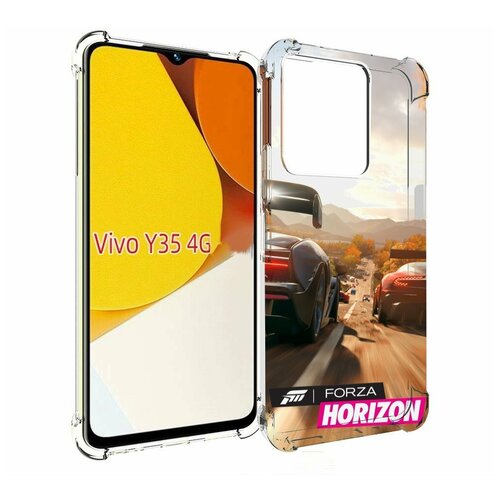 Чехол MyPads Forza Horizon для Vivo Y35 4G 2022 / Vivo Y22 задняя-панель-накладка-бампер
