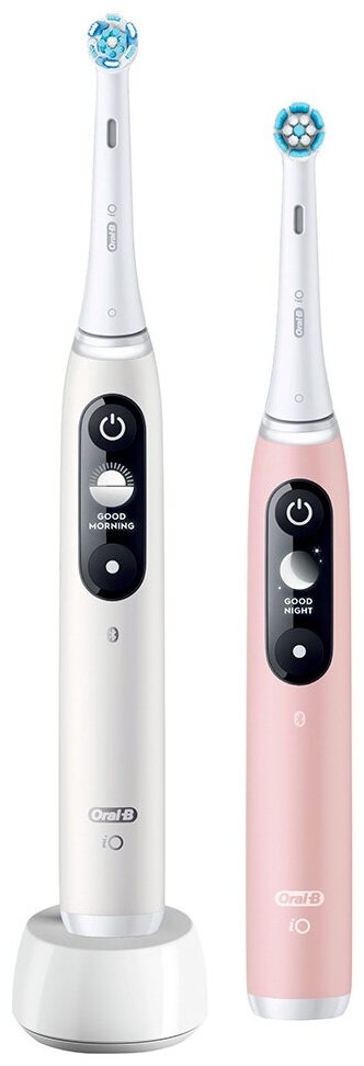 Электрические зубные щетки Oral-B iO 6 DUO White и Pink Sand