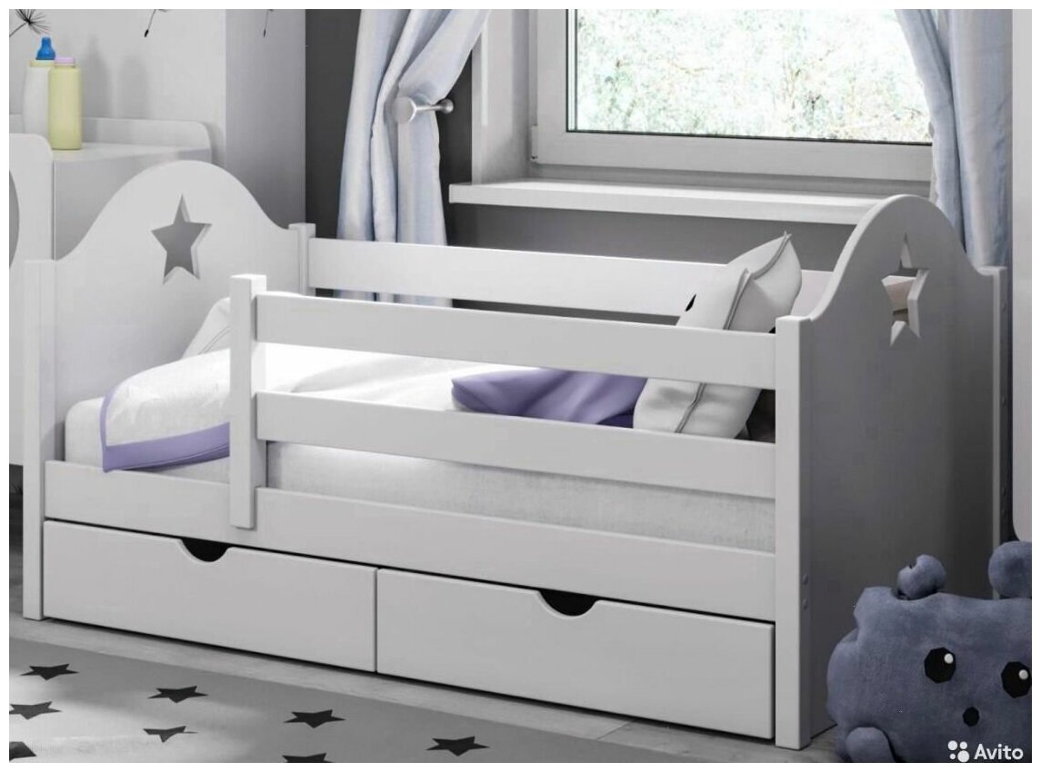 Детская деревянная кровать Астра 90х190 венге-2